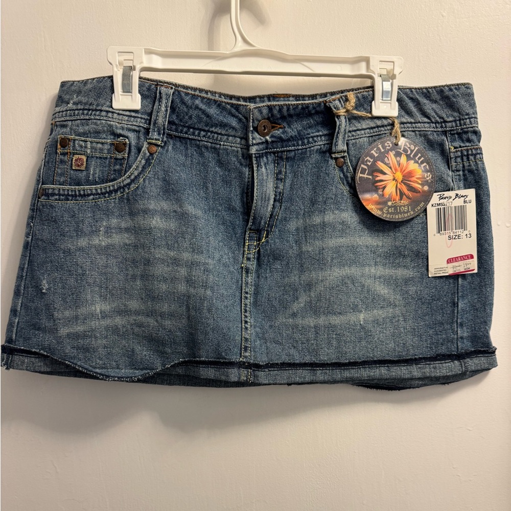 Paris Blues Denim Mini Skirt